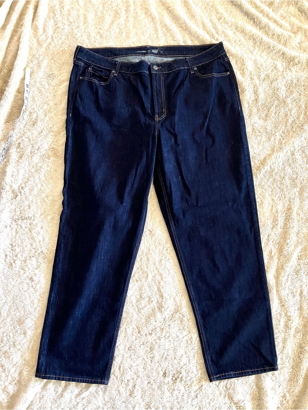 OLD NAVY Woman's Dark Wash Extra High Rise Straight Jeans Size 22